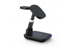 China 15W Foldable Wireless Charging Fast Charging ABS 3 In 1 Fast Charging Station supplier