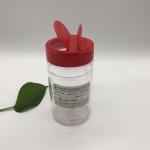 310ml Clear Plastic Cylinder , Pet Salt Shaker Spice Jar With Double Open Flip Cap for sale