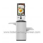 Self Service TFT LCD Floor Standing Kiosk 1920x1080 With Folding Table for sale