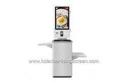 China Self Service TFT LCD Floor Standing Kiosk 1920x1080 With Folding Table supplier