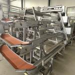 Wanxin Motor Automatic Chicken Egg Collector , 2mm HDG Layer Poultry Farming Equipment for sale