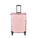 Aluminum Portable Makeup Organizer With Mirror And Light Easy Operate