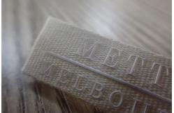 China Professional Custom Woven Labels With Silicon Logo For Garment / Hat supplier