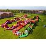 New Design Insane Color Run Challenges Games Inflatable Obstacle Courses For Kids for sale