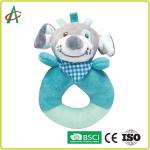 ASTM L8.5cm Baby Plush Rattle For Hand Grab And Shake for sale