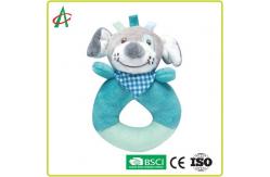China ASTM L8.5cm Baby Plush Rattle For Hand Grab And Shake supplier