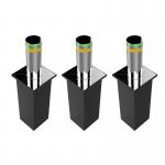 Automatic Mobile App Control Retractable Traffic Bollards 50m-100m Remote Control Distance