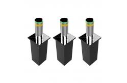 China Automatic Mobile App Control Retractable Traffic Bollards 50m-100m Remote Control Distance supplier