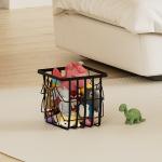 Utility IRON Storage Baskets Organizer Containers For Home Cabinet Pantry Closet Kitchen Fridge Fruit Makeup Metal Wire Basket for sale