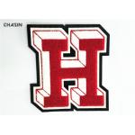 Handmade H  Letterman Patches  College Jacket Embroidery Chenille Greek Letters for sale