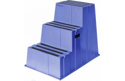 China Polyethylene Heavy Duty Industrial Plastic Single Step Stool Safety Non Slip supplier