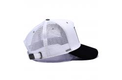 China 5 Panel Mesh Trucker Cap Hat High Profile Crown Customize Logo supplier