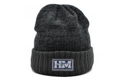 China Custom Embroidery Blank Beanie Hat 58CM Common Fabric supplier