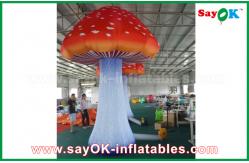 China Oxford Cloth Giant Inflatable Mushroom Advertising Inflatables With Built - In Blower supplier