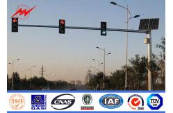 China Q235 Frame polygonal / Round Highway Road Sign Board With Single Arm supplier
