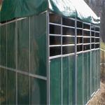 PVC Canvas Horse Stable Box / Galvanized Horse Fence With Steel Frame for sale