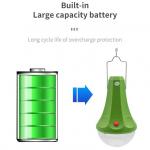2 Bulbs 435lum Solar Panel Energy System 10400mAH Solar Charger Light Kit