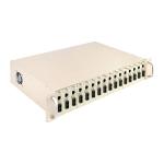 16 Slot Media Converter Rack Chassis 19 Inch 2U Dual Power 48V/220V for sale