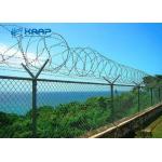 Decorative  Galvanized Chain Link Fence Heavy Duty High Strength For Security for sale