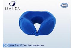China Memory Foam Neck Support With Removable Velour Cover And Hide Zipper supplier