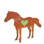 Horse Shape Cutting Garden Metal Ornaments High Durability Rust Resistant
