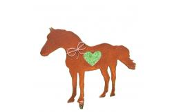 China Horse Shape Cutting Garden Metal Ornaments High Durability Rust Resistant supplier
