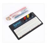 White Solderless Transparent Breadboard And Wire Kit With Metal Plate for sale