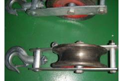 China SHT Grounding Wire Stringing Block / 20KN Cast Steel Sheave Stringing Block supplier