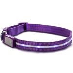 Reflective LED Dog Collar USB Rechargeable Water Resistant Running Over 8 Hours