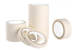 China Easy Cut 50m Cream White Crepe Paper Masking Tape supplier