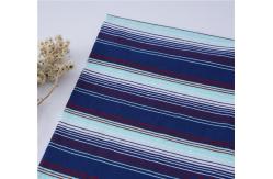 China 100% Cotton Yarn Dyed Stripe Knit Fabric For Activewear supplier