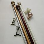 Adjustable 28mm 0.4mm Galvanized Pipe Curtain Rod for sale