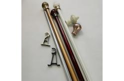 China Adjustable 28mm 0.4mm Galvanized Pipe Curtain Rod supplier