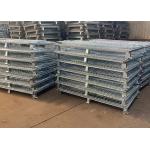 Supermarket 800-1700KGS Loading Wire Mesh Storage Containers Collapsible