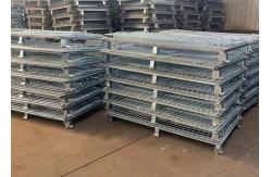 China Supermarket 800-1700KGS Loading Wire Mesh Storage Containers Collapsible supplier