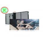 HD Full Color Video Advertising Led Screen G3.91-7.82 Indoor Window Glass Transparent Led Display for sale