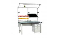 China 2250x750mm Resin Ceramic Adjustable ESD Workbench Antistatic work Table supplier