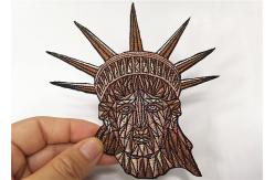 China 2D Eco - Friendly Clothing Embroidered Badges No Minimum Feather supplier
