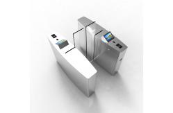 China Toughened Glass Sliding Panel Access Control Turnstile Gate With Face Recognition supplier
