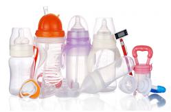 China Customized Plastic Baby Milk Water Feeding Bottle With Straw Cap supplier