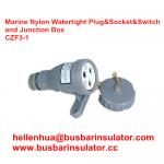 3 pin junction box CZF2-3 waterproof marine socket and switch for sale