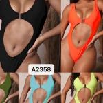 Ladies One Piece Swimsuit Solid Color Factory Direct Supply Sexy  Miss Hard Wearing The New Type for sale