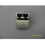 PCB mount 10 / 100 BASE 2 Port RJ45 Network Connector with Lan Transformer 100BASE for sale