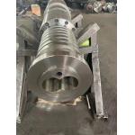 51/105 65/132 80/156 Bimetallic Conical Twin Screw Barrel For PVC Extruder for sale