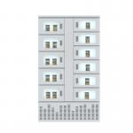 Smart Refrigerated Vending Locker For Vegetables Meats With Remote Control System for sale