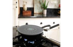 China 11 Silicone Frying Pan Splatter Guard With Folding Handle supplier