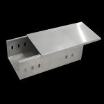 Steel Slotted Solid Cable Tray With Cover 3m Length Cable Tray Trough for sale