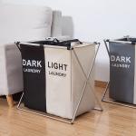 Waterproof Breathable Collapsible Laundry Hamper With Velcro Straps Space Saving for sale