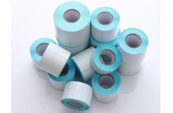 China 100x100mm 500pcs Blank Sticky Labels On A Roll Rectangle Thermal Barcode Sticker supplier