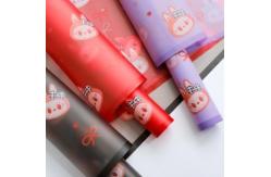China Labubu Magic Edge Mist Paper Love Bow Flower Packaging Paper supplier